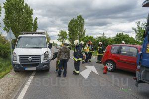 Több autó egymásba rohant a 81. főúton