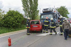 Több autó egymásba rohant a 81. főúton