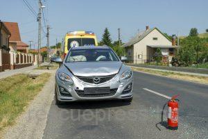 Utoléréses baleset Bakonycsernyén